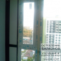 Приморский район, Шуваловский пр. 42-1, остекление балкона