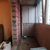 Петродворцовый район, ул. Парковая 16-4, остекление и отделка балкона