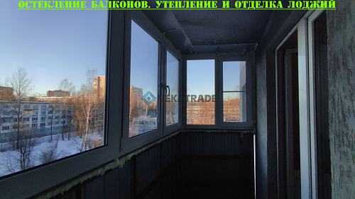 Невский район, ул. Шотмана 18-2, остекление балкона теплыми окнами