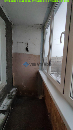 Московский район, ул. Купчинская 19, серия дома 1ЛГ-504, остекление лоджии