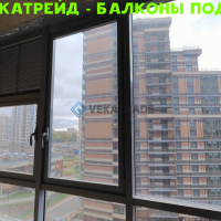 Приморский район, Богатырский пр. 2А, остекление лоджии альпинистами