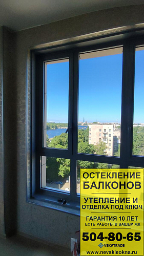 Приморский район, Ушаковская наб. 3-2, установка пластикового окна
