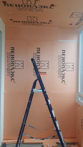 Красногвардейский район, пр. Ириновский 34, утепление и пароизоляция балкона