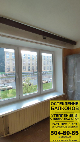 Калининский район, пр. Просвещения 104, серия дома 602, установка окна