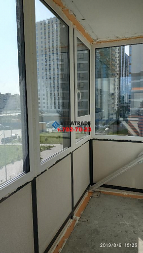 Московский район, пр. Дунайский 14-1, теплое остекление балкона