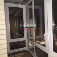 Парголово, ул. Федора Абрамова 18-1, замена холодного остекления балкона 