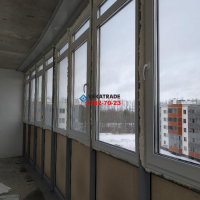 Петродворцовый район, ул. Парковая 14-3, теплое фасадное остекление