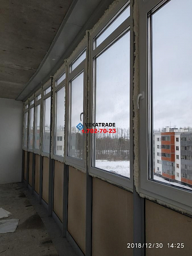 Петродворцовый район, ул. Парковая 14-3, теплое фасадное остекление