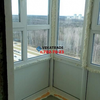 Замена фасадного остекления балкона