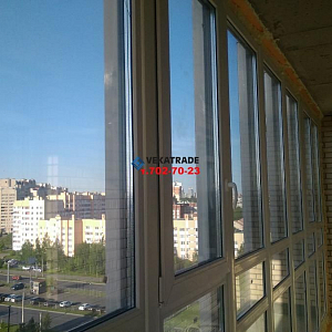 Установка теплого остекления балкона Репищева 10-2