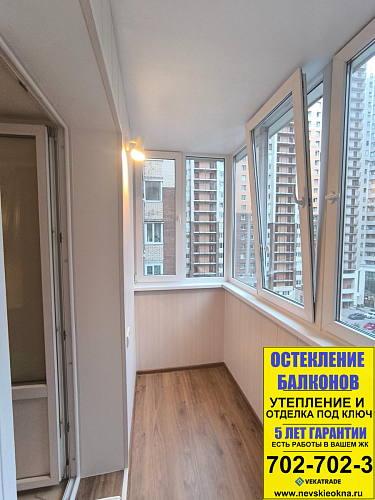 Приморский район, Коломяжский пр. 15-2, ремонт балкона