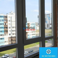 Приморский район, Комендантский 71-1, замена фасадного остекления лоджии