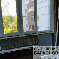 Выборгский район, ул. Симонова 7-1, серия дома 1-ЛГ-504-Д, установка теплого балконного блока