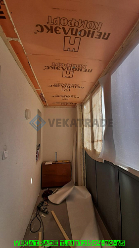 Московский район, ул. Среднерогатская 13-1, остекление и отделка балкона
