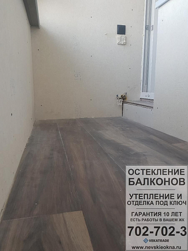 Парголово, проезд Толубеевский 14-1, лоджия под ключ