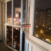 Приморский район, Богатырский 51, панорамное остекление лоджии