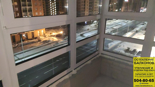 Ломоносовский район, улица Невская 6, остекление балкона