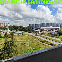 №13515 Горелово Коммунаров 124 остекление лоджии в доме серии 1ЛГ-504-Д