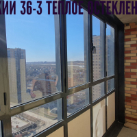 Парголово, проезд Толубеевский 36-3, остекление лоджии