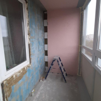 Красногвардейский район, пр. Энергетиков 9-3, утепление и отделка балкона