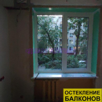 Московский район, пр. Юрия Гагарина 26-8, серия дома 1ЛГ-507, установка новых теплых окон и балконного блока