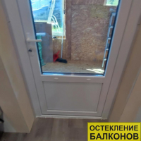 Всеволожский район, ул. Полевая 41, установка входной ПВХ двери