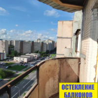 Красногвардейский район, пр. Ударников 56, серия дома 1ЛГ-137, остекление закругленного балкона