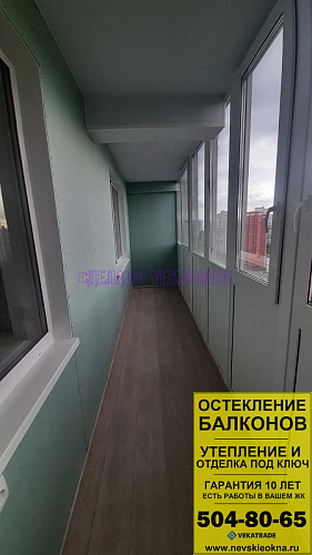Красносельский район, Ленинский пр.  57-1, серия дома И-155, утепление и отделка лоджии