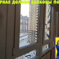 Парголово, ул. Фёдора Абрамова 21-3, замена фасадного остекления лоджии