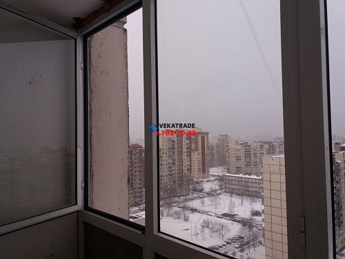 Фрунзенский район, Олеко Дундича д. 40, теплое фасадное остекление