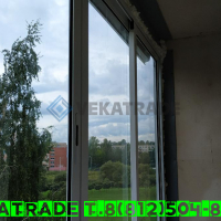Красносельский район, ул. Добровольцев 58, серия дома 600.11 (Корабль), остекление балкона