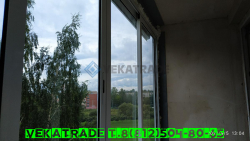 Красносельский район, ул. Добровольцев 58, серия дома 600.11 (Корабль), остекление балкона
