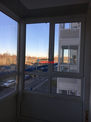Приморский район, пр. 34-3, теплое остекление балкона