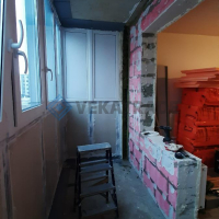 Петродворцовый район, ул. Парковая 16-4, остекление и отделка балкона