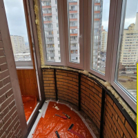 Красносельский район, пр. Ленинский 78-2, утепление и отделка балкона вагонкой