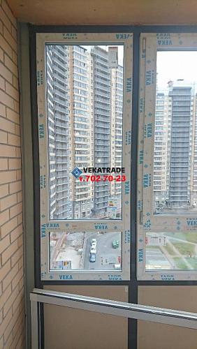 Парголово, ул. Фёдора Абрамова 16-1, теплое остекление балкона
