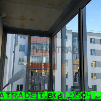 Петродворцовый район, ул. Парковая 16-4, остекление и отделка балкона