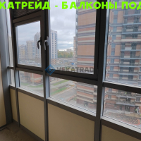Приморский район, Богатырский пр. 2А, остекление лоджии альпинистами