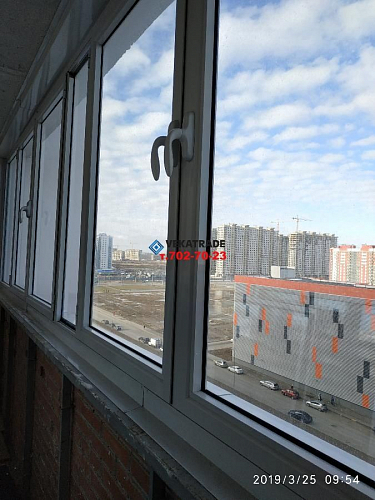 Красносельский район, пр. Героев 18, теплое панорамное остекление лоджии