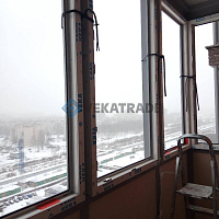 Остекление балкона в Кудрово, Областная 1. Система Авангард фото 3