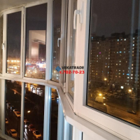 Приморский район, Богатырский 51, панорамное остекление лоджии