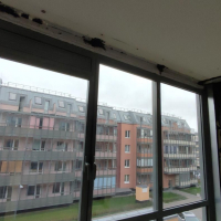 Московский район, Пулковское шоссе 73-3, замена холодного фасадного остекления лоджии