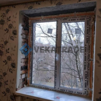 Выборгский район, пр. Тореза 25, серия дома 1-528-КП-10, установка теплых пластиковых окон