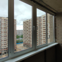 Мурино, шоссе в Лаврики 72-1, остекление балкона