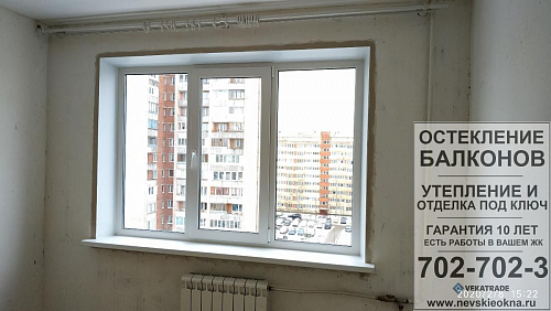 Выборгский район, ш. Выборгское 31, серия дома 137, установка теплых пластиковых окон