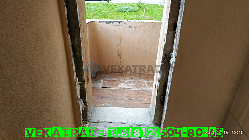 Приморский район, Богатырский пр. 47-1, серия дома 600.11, остекление балкона