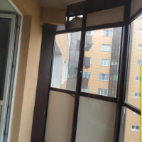 Колпинский район, ул. Центральная 19-3, теплое панорамное остекление балкона