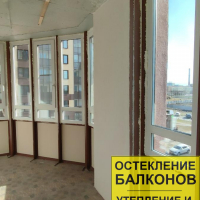 Калининский район, пр. Маршала Блюхера 9-1, замена фасадного остекления