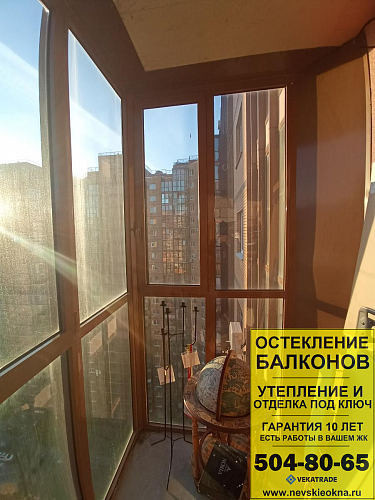 Приморский район, Лыжный пер. 8-1, остекление лоджии
