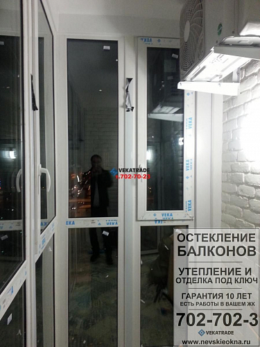 Красносельский район, ул. Адмирала Коновалова 2, замена фасадного остекления